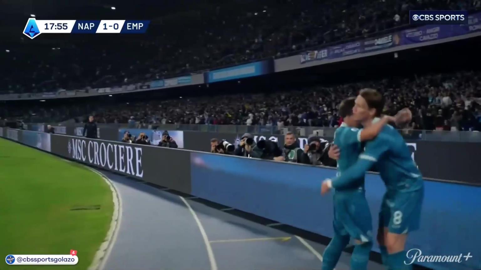 完美進球！麥克托米奈中場帶球一條龍外圍勁射破門！